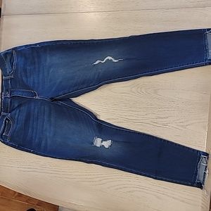 a.n.a Blue Distressed Women Jeggings